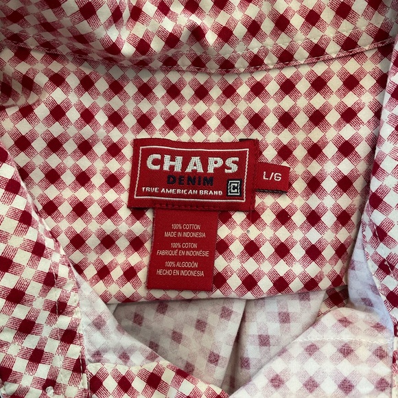 Button Down Shirt by CHAPS, Size Large - Picture 4 of 6